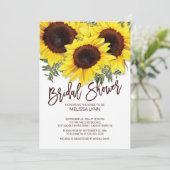 Mooie Herfst Zonnebloemen Vrijgezellenfeest Kaart (Staand voorkant)