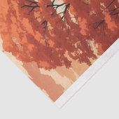 Mooie herfst zonsondergang aan de rivier tissuepapier (Detail)