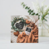 Mooie herfst zwangerschapsaankondiging kaart (Staand voorkant)