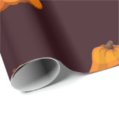 Mooie herfstachtergrond met kleurrijke pompoenen cadeaupapier (Rol Hoek)