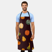 Mooie herfstachtergrond met kleurrijke pompoenen schort (Gedragen)