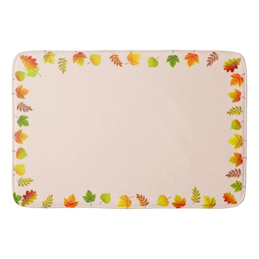 Mooie herfstbladeren badmat (Voorkant)