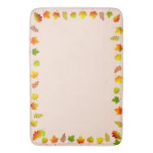 Mooie herfstbladeren badmat (Voorkant Verticaal)