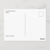 Mooie herfstbladeren briefkaart (Achterkant)