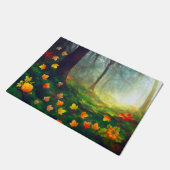 Mooie herfstbladeren deurmat (Schuin)