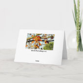 Mooie herfstbladeren en herfstzegens kaart (Achterkant)