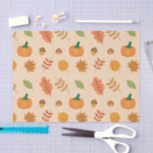 Mooie herfstbladeren en Oranje pompoenen Tissuepapier (Craft)