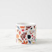 Mooie herfstbladeren Espresso Cup patroon Kop (Voorkant)