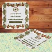 Mooie herfstbladeren, herfstbessen, zoete bruiloft papieren bordje