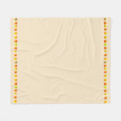 Mooie herfstbladeren op lichtbeige fleece deken (Voorkant (Horizontaal))
