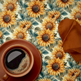 Mooie herfstbloem tafelkleed