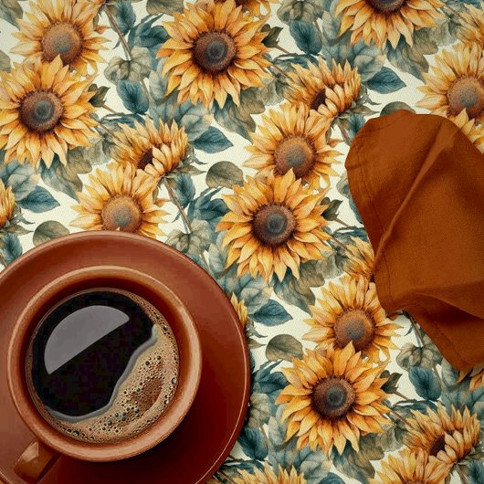 Mooie herfstbloem tafelkleed