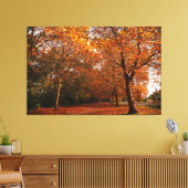 Mooie herfstbomen canvas afdruk (Insitu (Woonkamer))