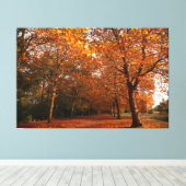 Mooie herfstbomen canvas afdruk (Insitu (Houten vloer))