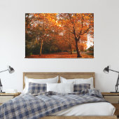 Mooie herfstbomen canvas afdruk (Insitu (Slaapkamer))