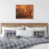 Mooie herfstbomen canvas afdruk (Insitu (Slaapkamer))