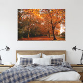 Mooie herfstbomen canvas afdruk (Insitu (Slaapkamer))