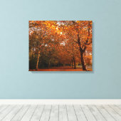 Mooie herfstbomen canvas afdruk (Insitu (Houten vloer))