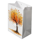 Mooie herfstboom cadeautas (Achterkant Gekanteld)