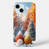 Mooie herfstboom in de winter Case-Mate iPhone case (Achterkant)