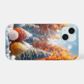 Mooie herfstboom in de winter iPhone 15 case (Achterkant horizontaal)