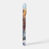 Mooie herfstboom in de winter iPhone 15 case (Rechterkant)