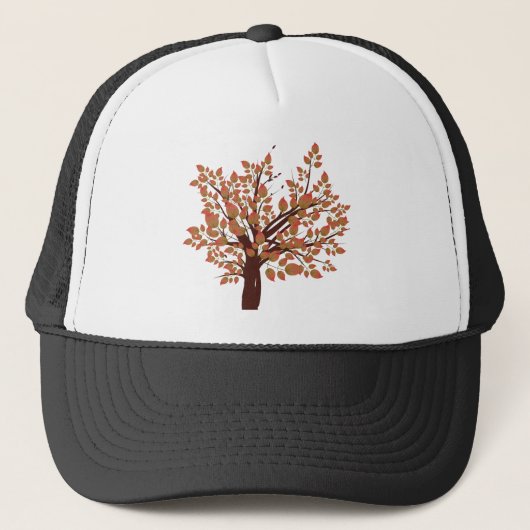 Mooie herfstboom trucker pet (Voorkant)