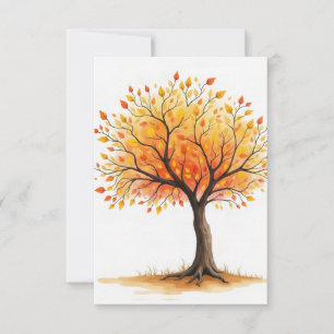 Mooie Herfstboom Uitnodigingen