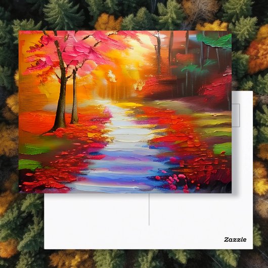 Mooie herfstdag | Herfstpad Briefkaart