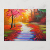 Mooie herfstdag | Herfstpad Briefkaart (Voorkant)