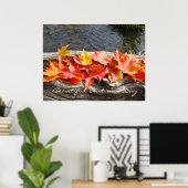 Mooie herfstdag kunstprints cadeaus Herfstbladeren Poster (Thuiskantoor)