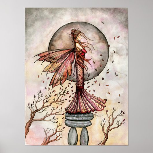 Mooie herfstfee posterprint van Molly Harrison Poster (Voorkant)