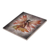 Mooie herfstfee Tegel van Molly Harrison Tegeltje (Zijkant)