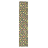 Mooie herfstkleuren bladeren medium tafelloper (Voorkant)