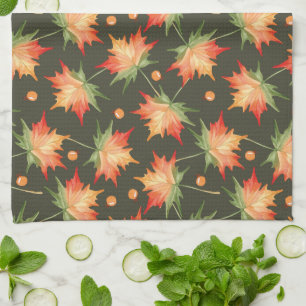 Mooie herfstkleuren bladeren theedoek