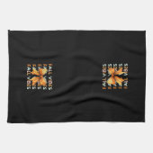 Mooie herfstkleuren | Herfst Vibes Black Theedoek (Horizontaal)