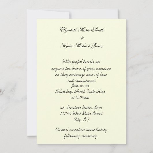 Mooie herfstkleuren, herfstbruiloft kaart (Achterkant)