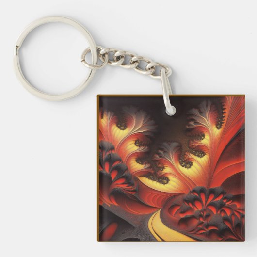 Mooie herfstkleurige Newtonbrot Sleutelhanger (voorkant)