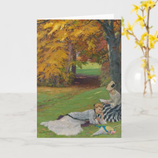 Mooie herfstmiddag | Edward Cucuel Kaart (Gele Bloem)