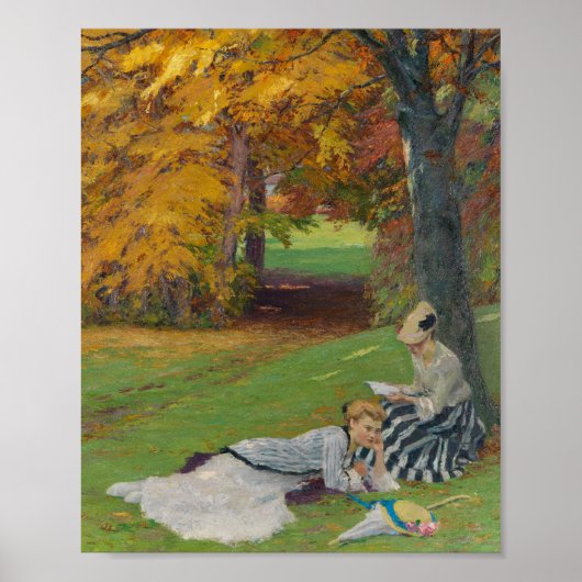 Mooie herfstmiddag | Edward Cucuel Poster (Voorkant)