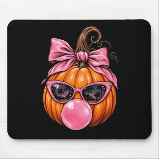 Mooie herfstpompoen kauwgom muismat | Roze strik 