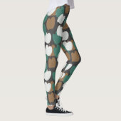 Mooie herfstpompoenen aardetoon leggings (Rechts)