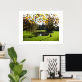Mooie herfstscène op Jersey Poster (Thuiskantoor)