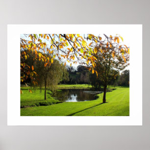 Mooie herfstscène op Jersey Poster