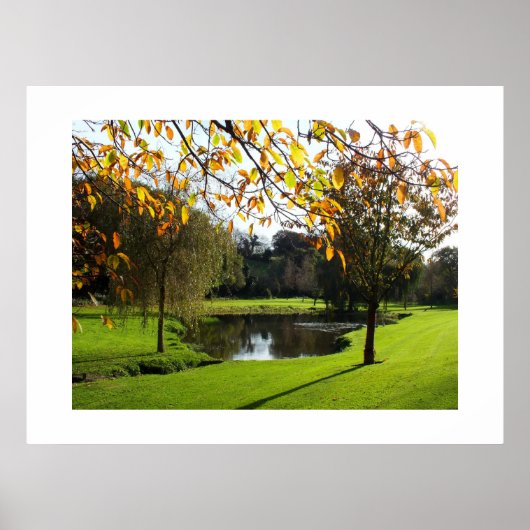 Mooie herfstscène op Jersey Poster (Voorkant)