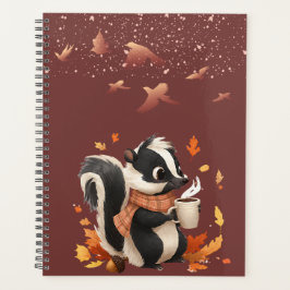 Mooie herfstskunknotitieboek - planners school 