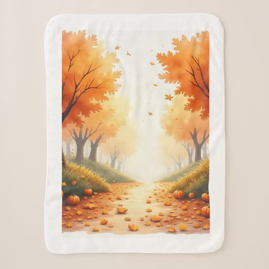 Mooie herfsttafereel deken (Voorkant)