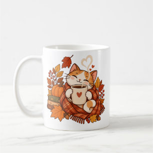 Mooie herfstthema beker koffiemok