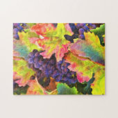 Mooie herfstwijn wijntuin met druiven legpuzzel (Horizontaal)