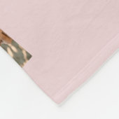 Mooie herinneringen 12 foto-collage roze fleece deken (Hoek)